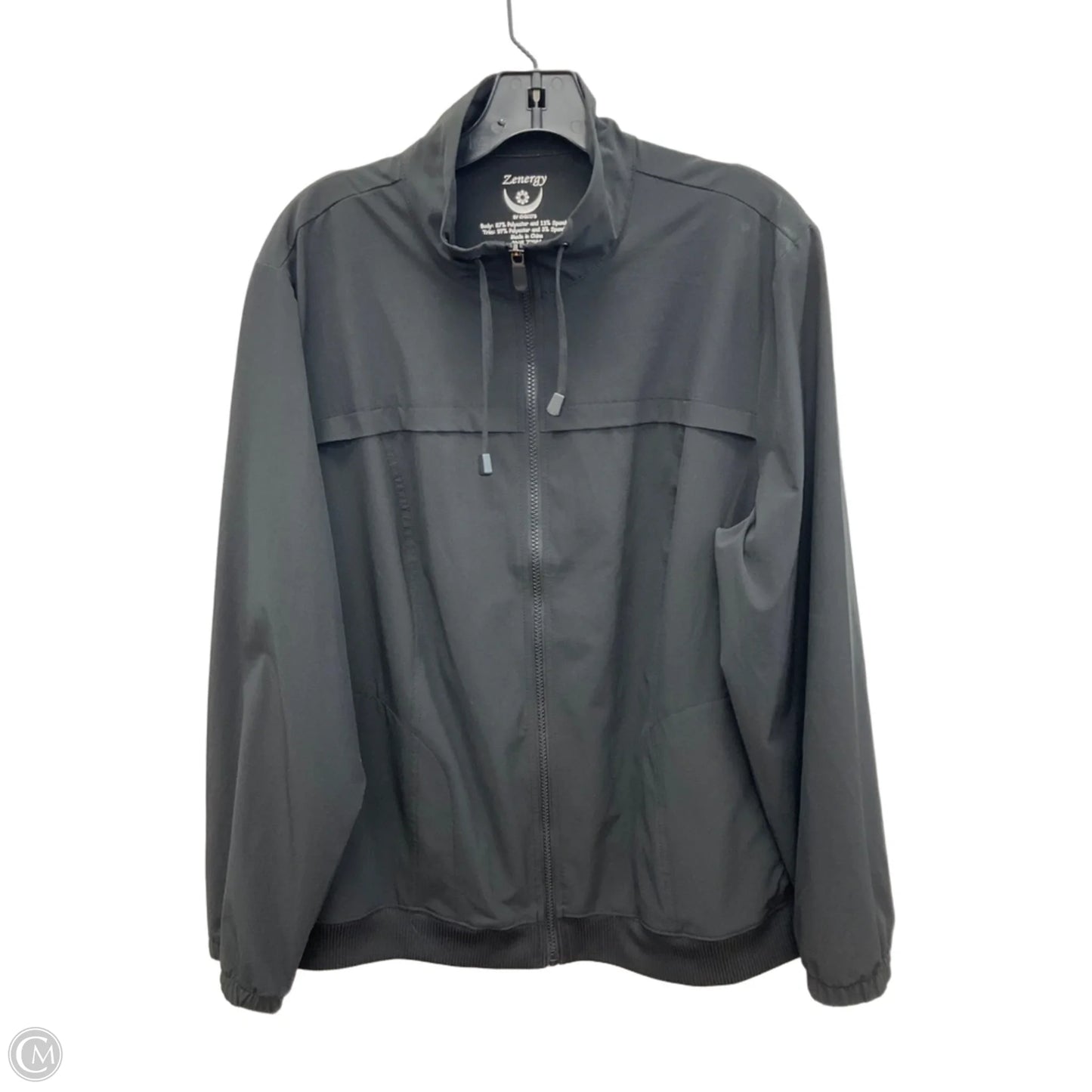Athletic Jacket By Zenergy By Chicos In Black, Size: Xl