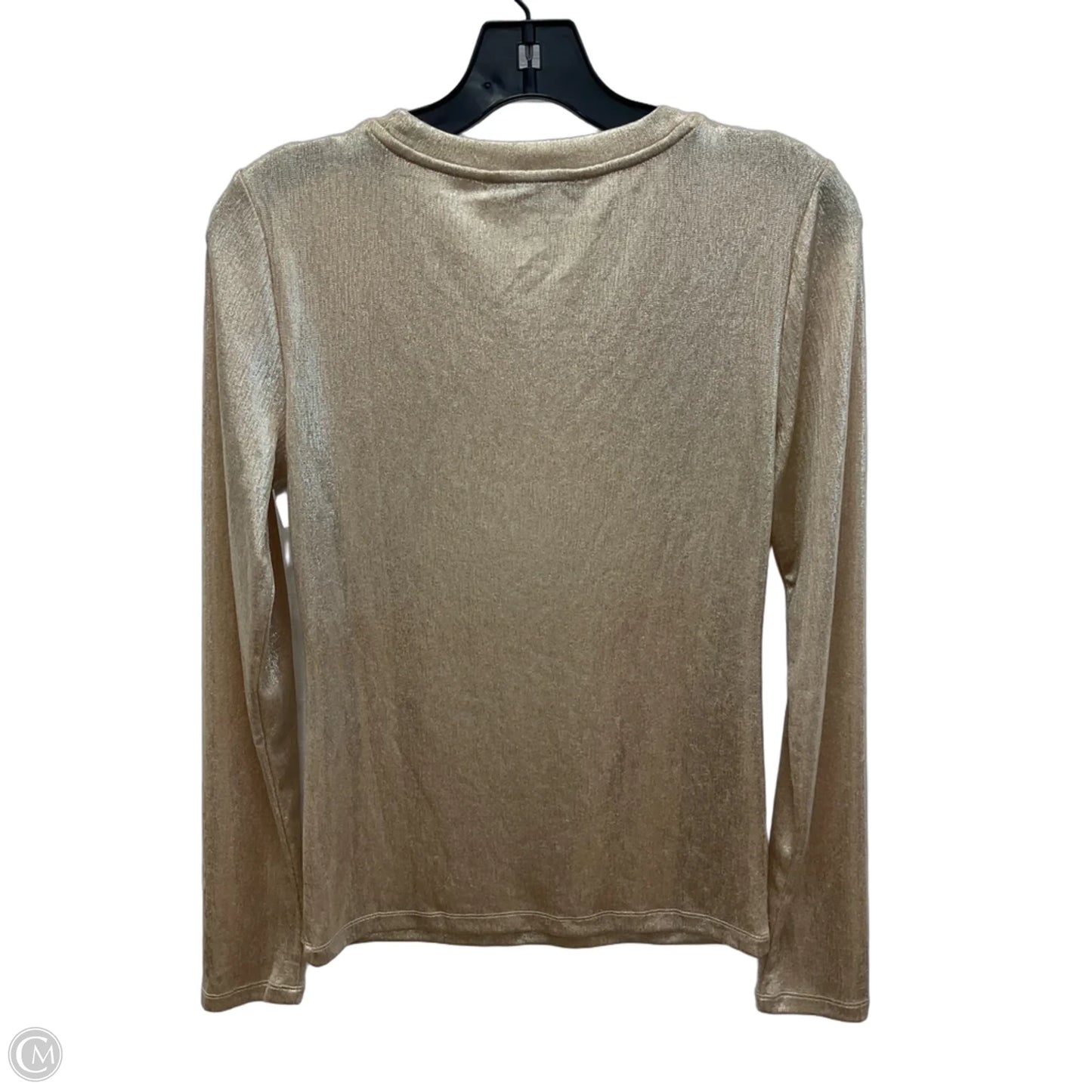 Top Long Sleeve By Loft In Gold, Size: S
