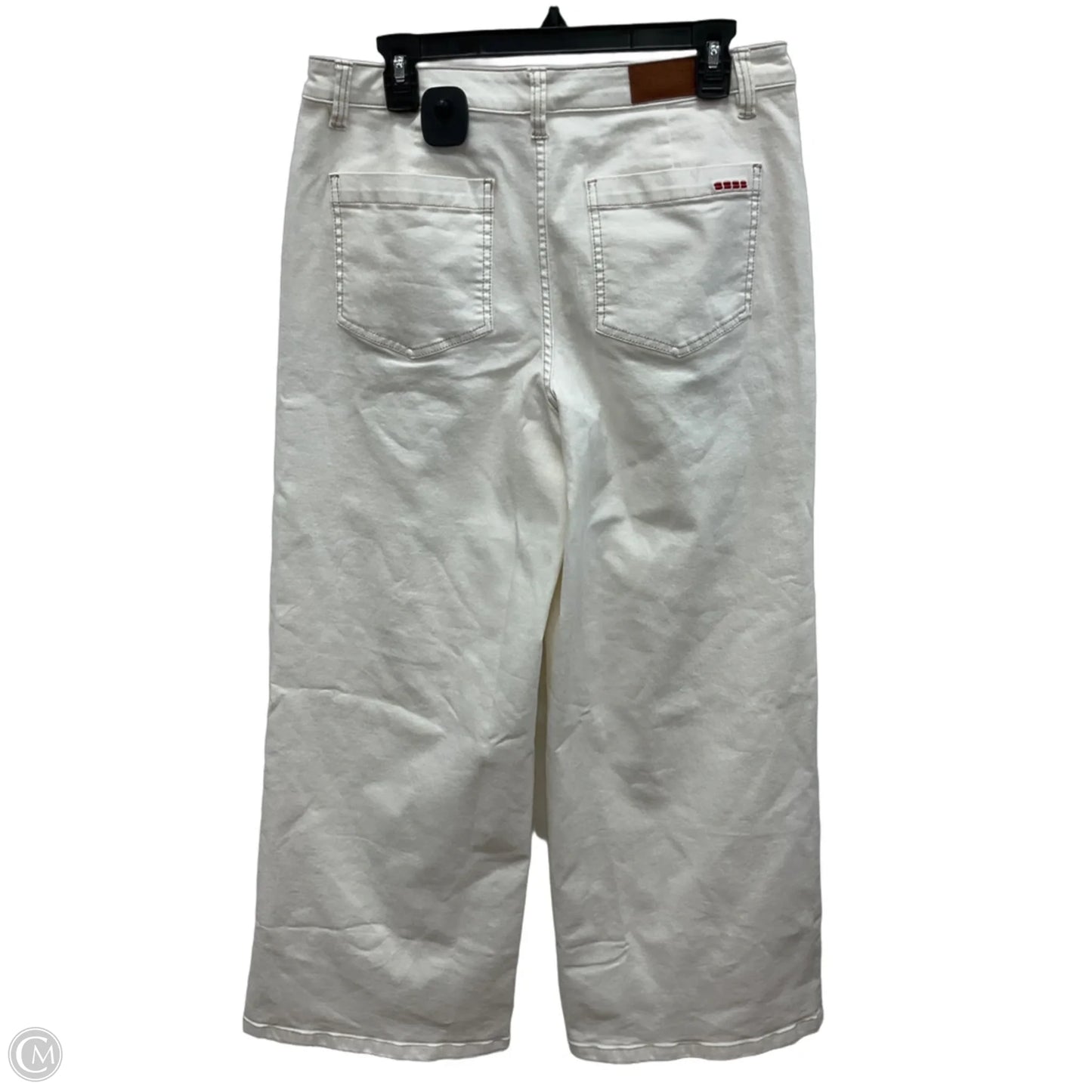 Jeans Wide Leg By Peace Love World In Cream, Size: 10