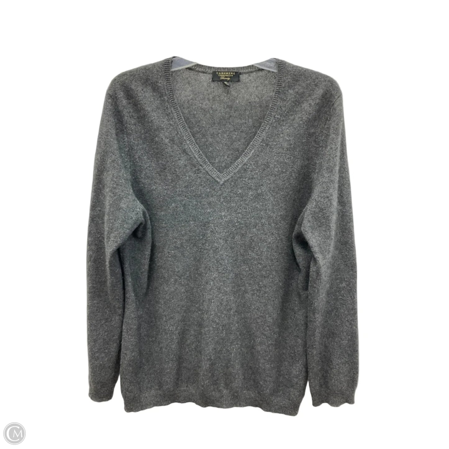 Sweater Cashmere By Charter Club In Grey, Size: L