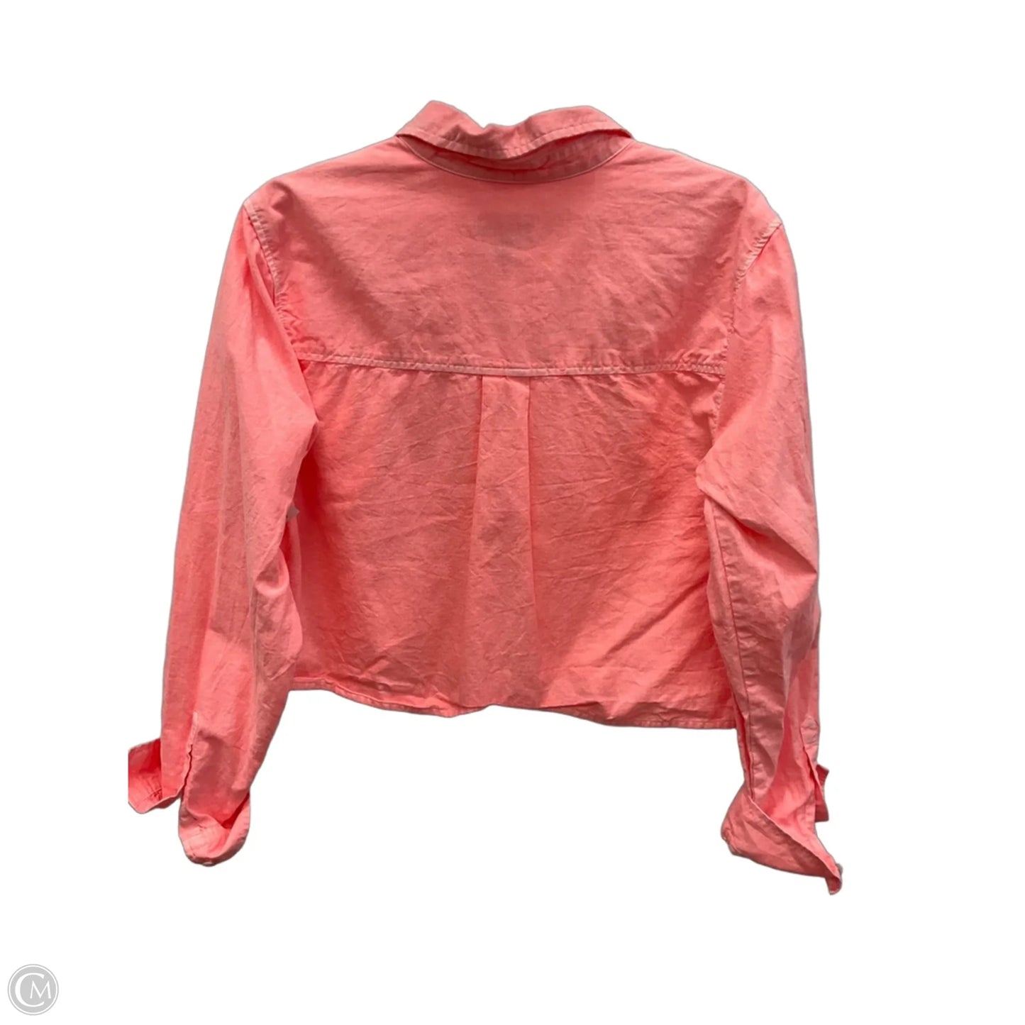 Blouse Long Sleeve By Universal Thread In Pink, Size: L