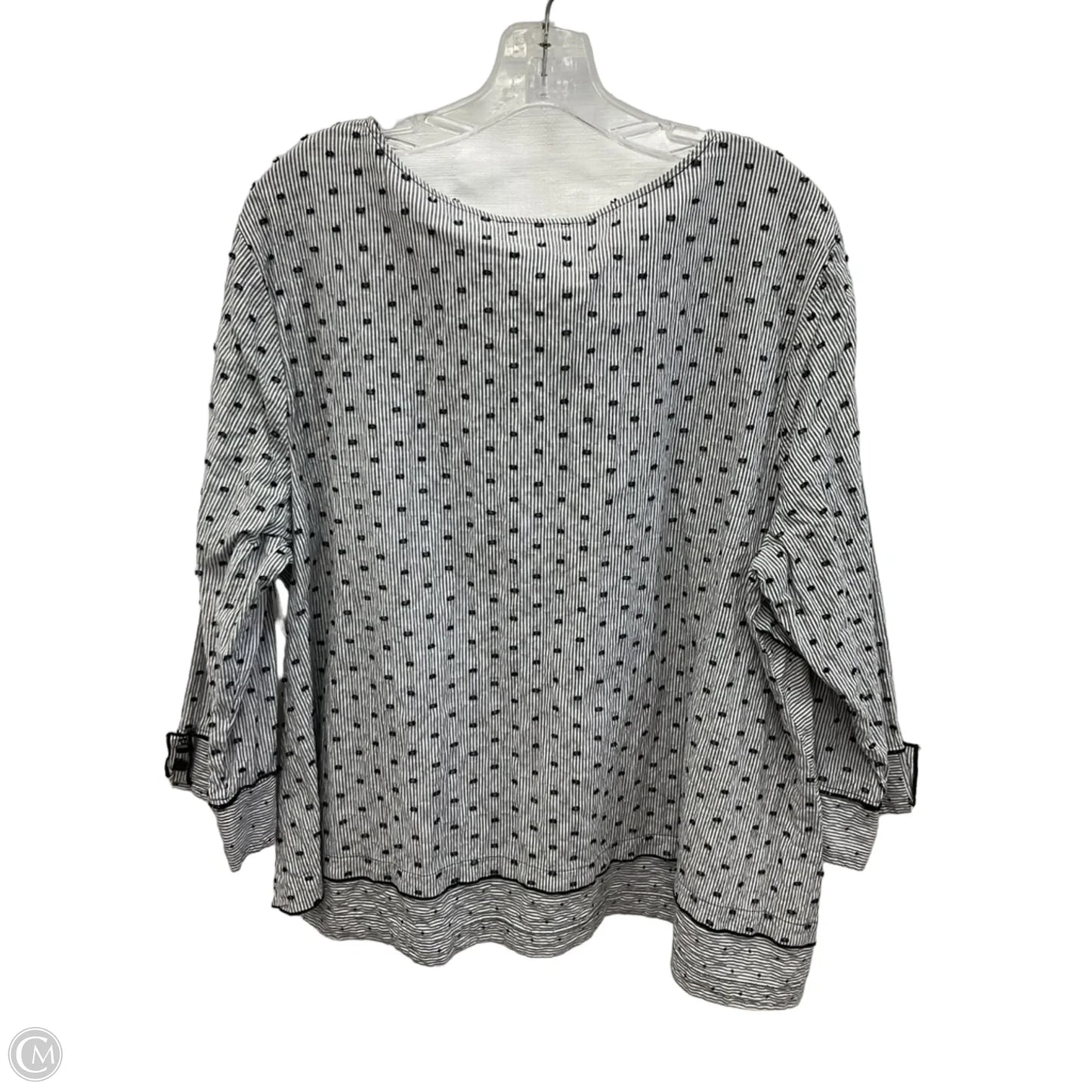Top Long Sleeve By Habitat In Polkadot Pattern, Size: Xl