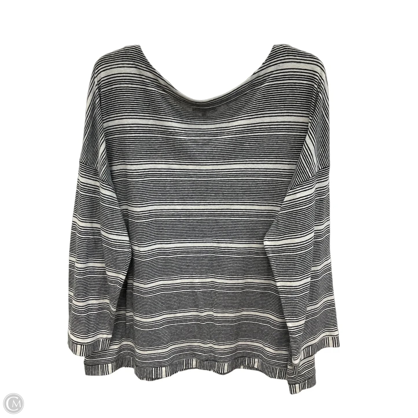 Top Long Sleeve By Habitat In Striped Pattern, Size: 1x