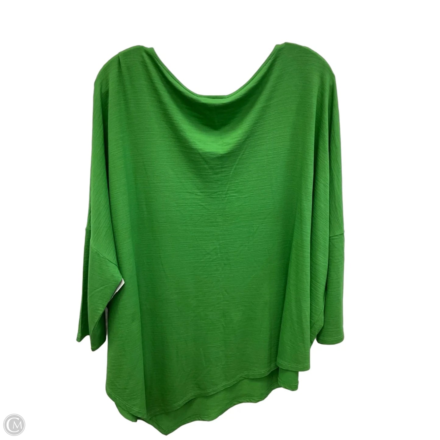 Top 3/4 Sleeve By J. Jill In Green, Size: L