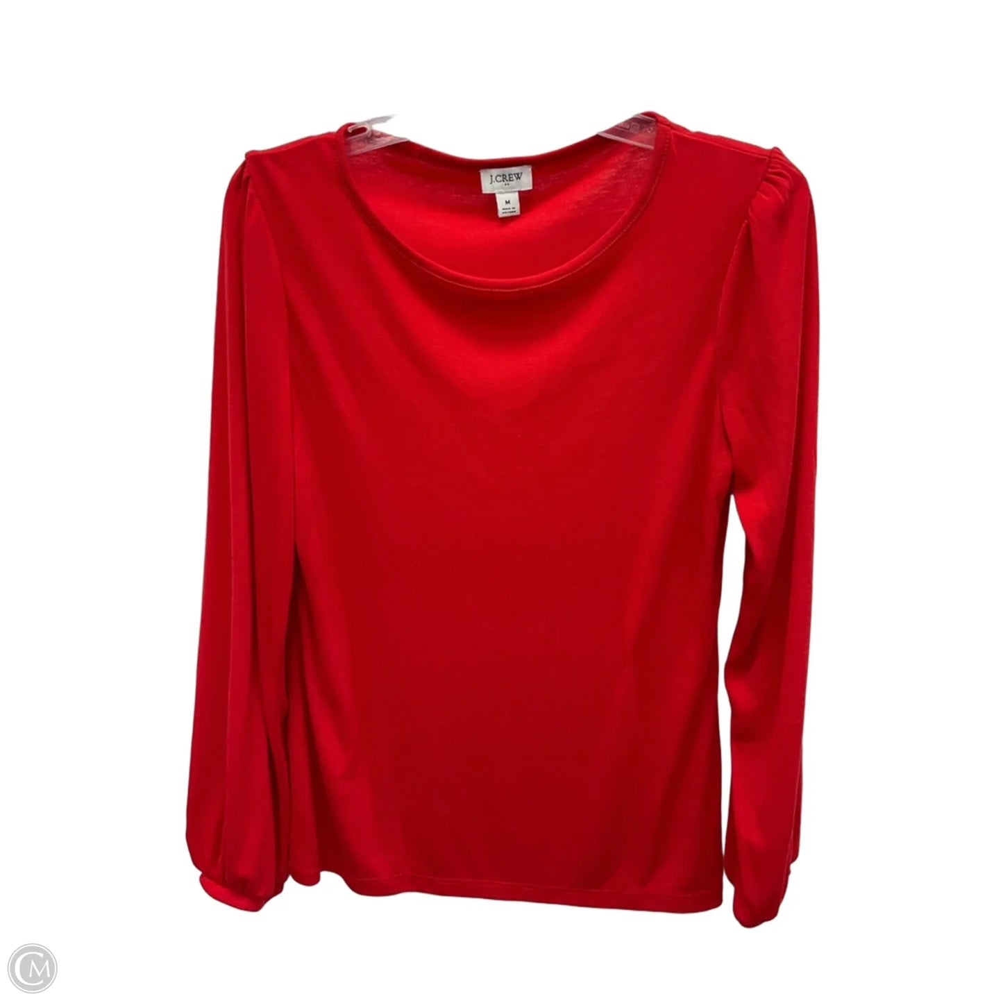 Top Long Sleeve By J. Crew In Red, Size: M