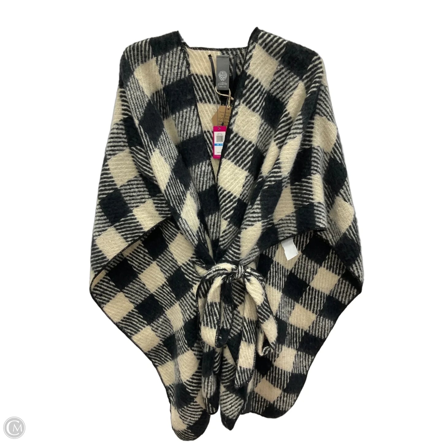 Shawl By Vince Camuto In Plaid Pattern, Size: Osfm