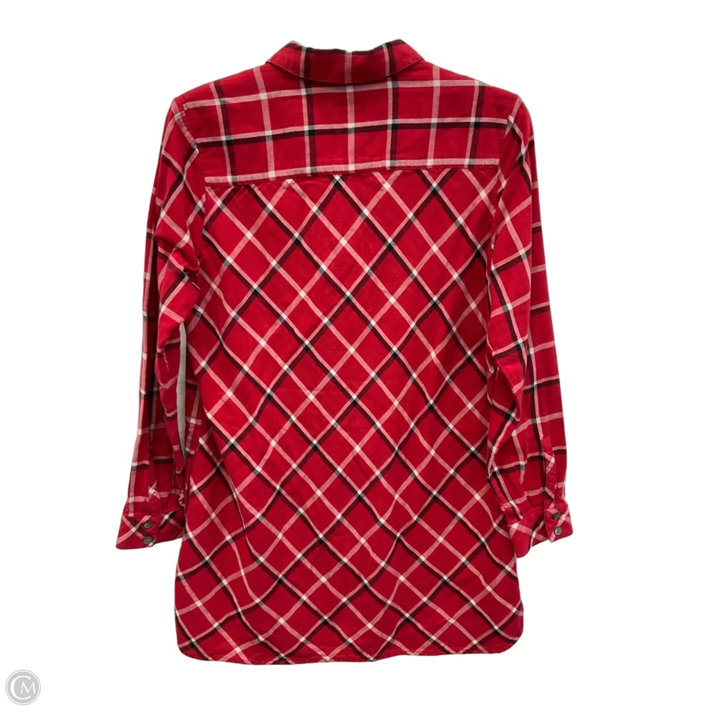 Blouse Long Sleeve By J. Jill In Red, Size: S
