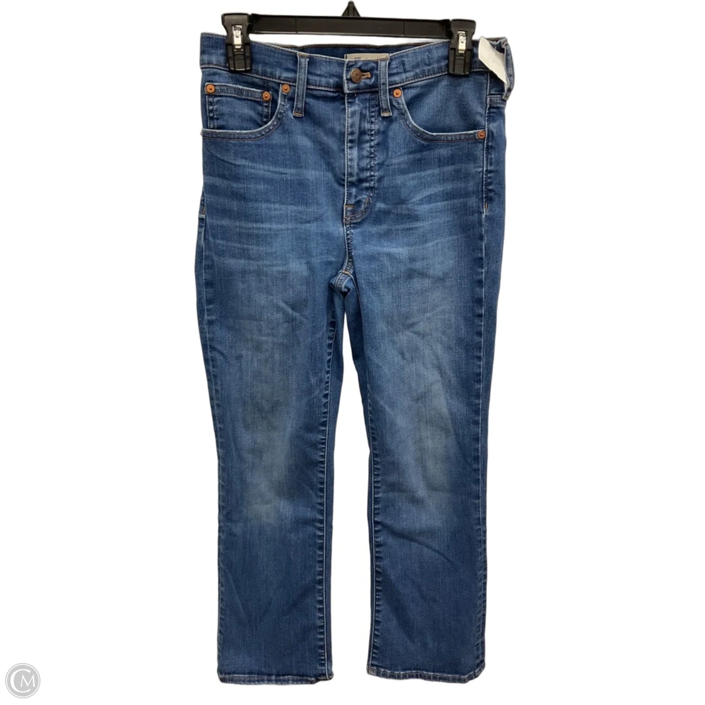 Jeans Boot Cut By Madewell In Blue Denim, Size: 4