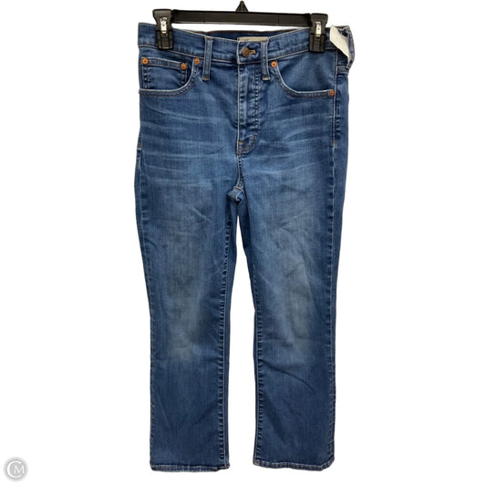 Jeans Boot Cut By Madewell In Blue Denim, Size: 4