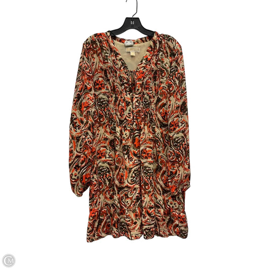 Dress Casual Short By Michael By Michael Kors In Orange, Size: L