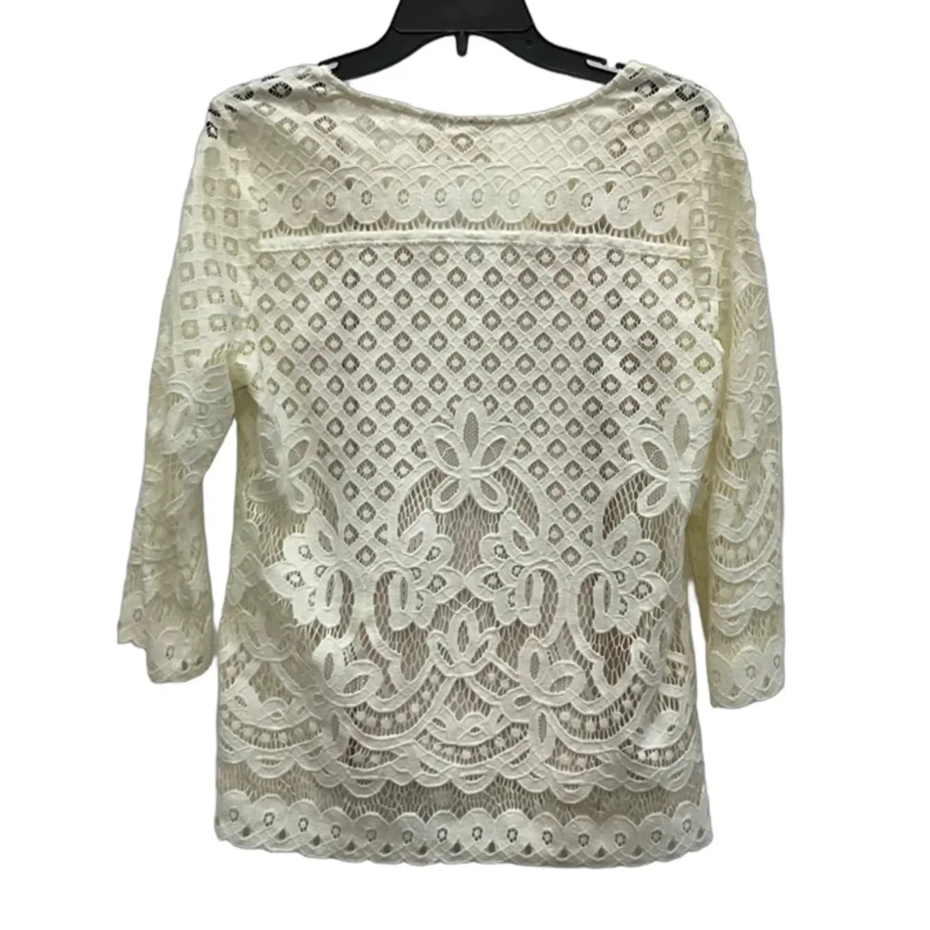 Top Long Sleeve By Chicos In Cream, Size: S