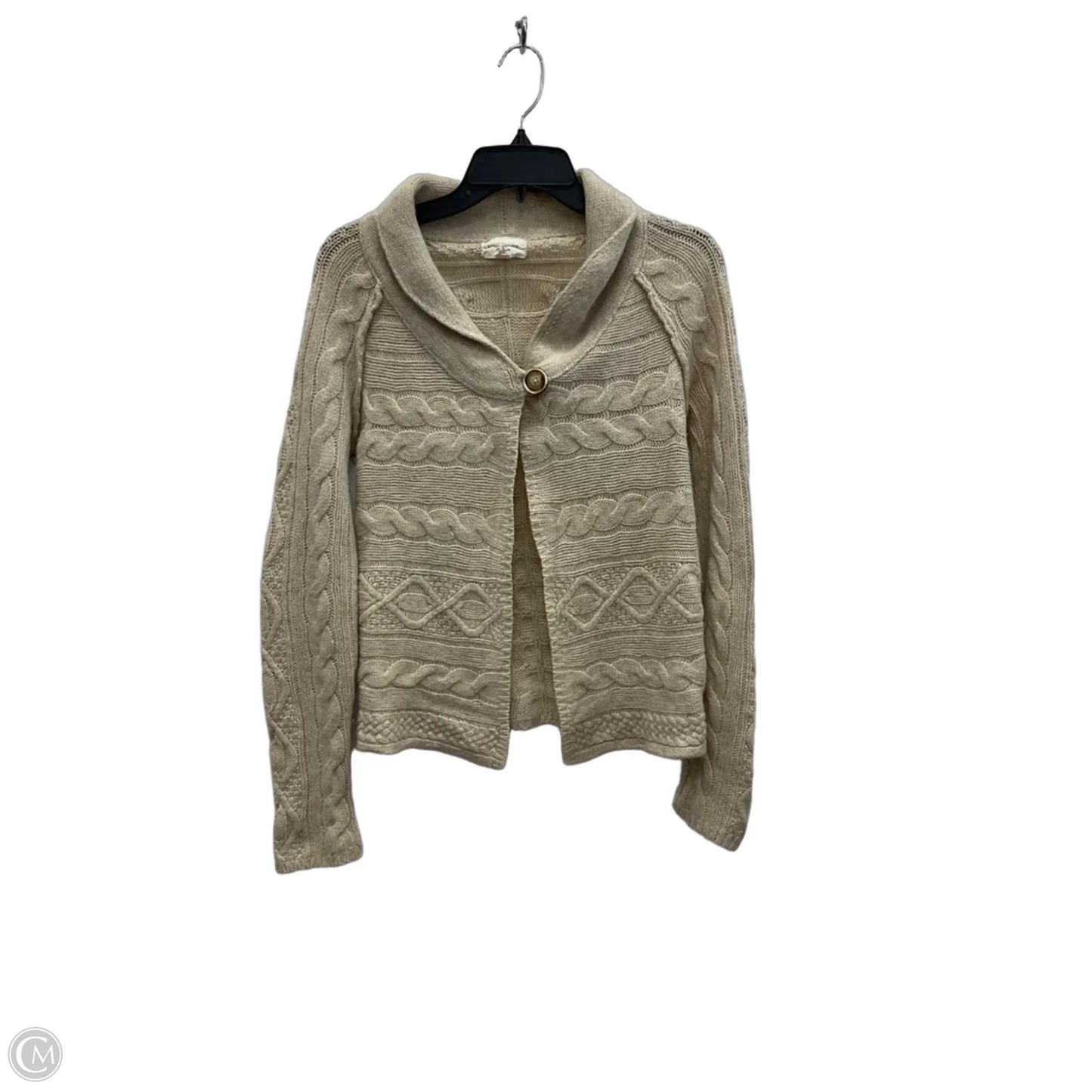Cardigan By Banana Republic In Tan, Size: M