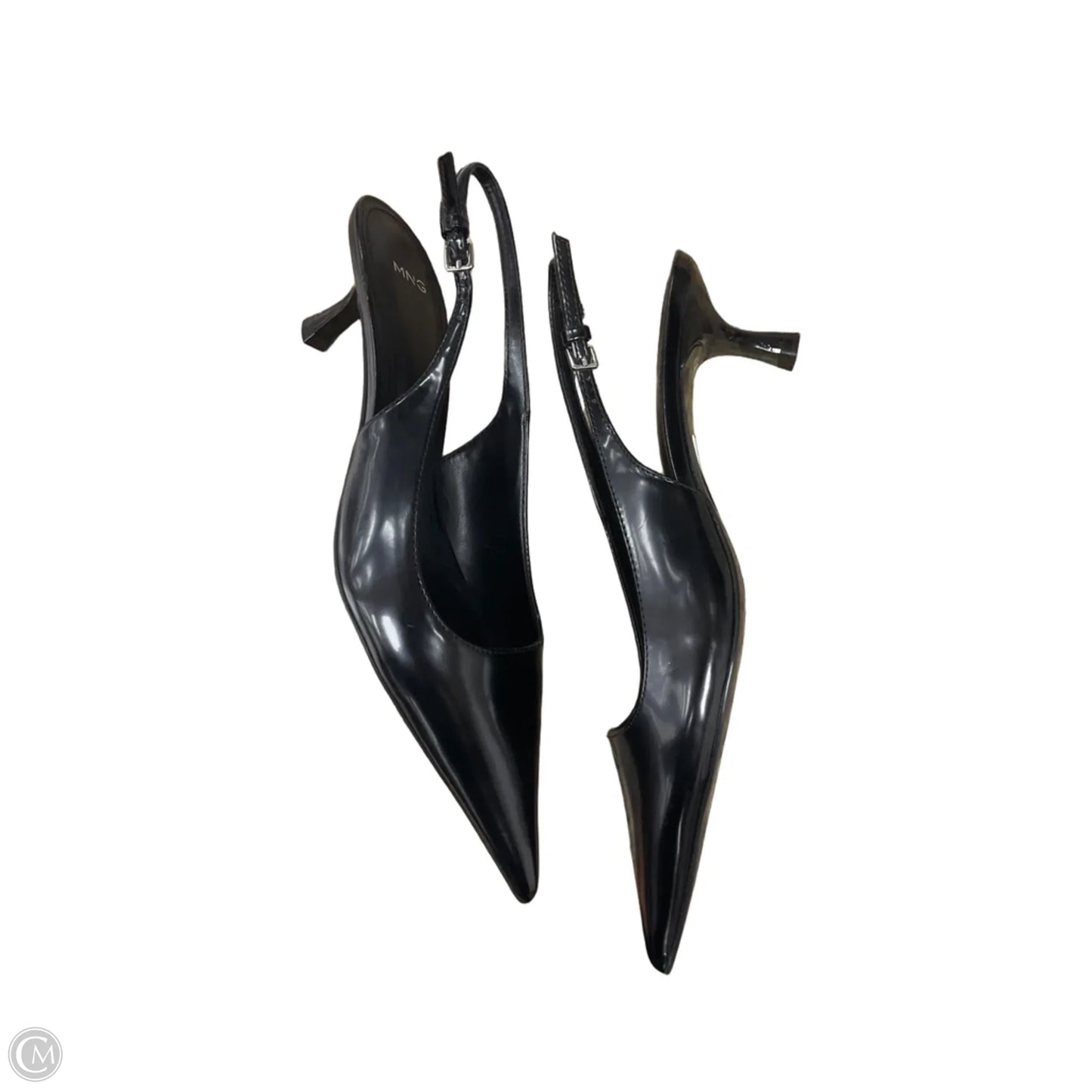 Shoes Heels Kitten By Mng In Black, Size: 7.5