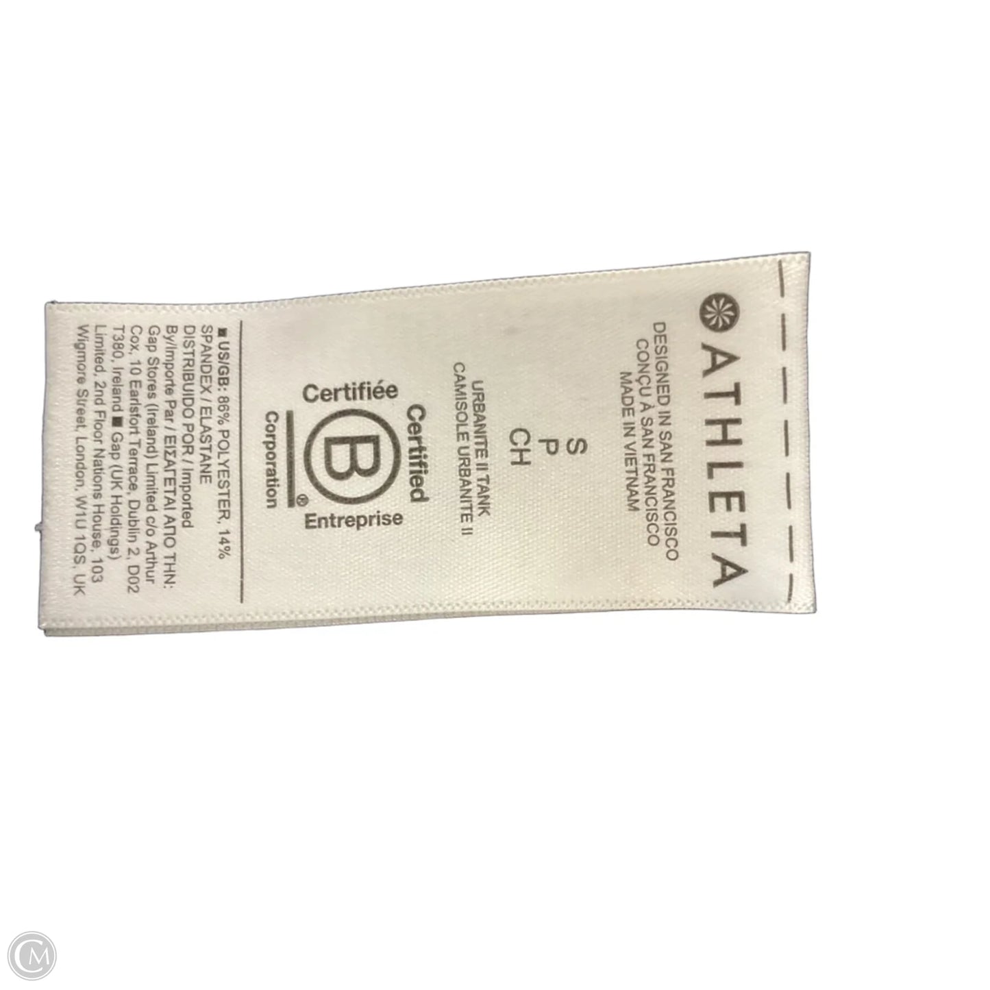 Top Sleeveless By Athleta In Black, Size: S