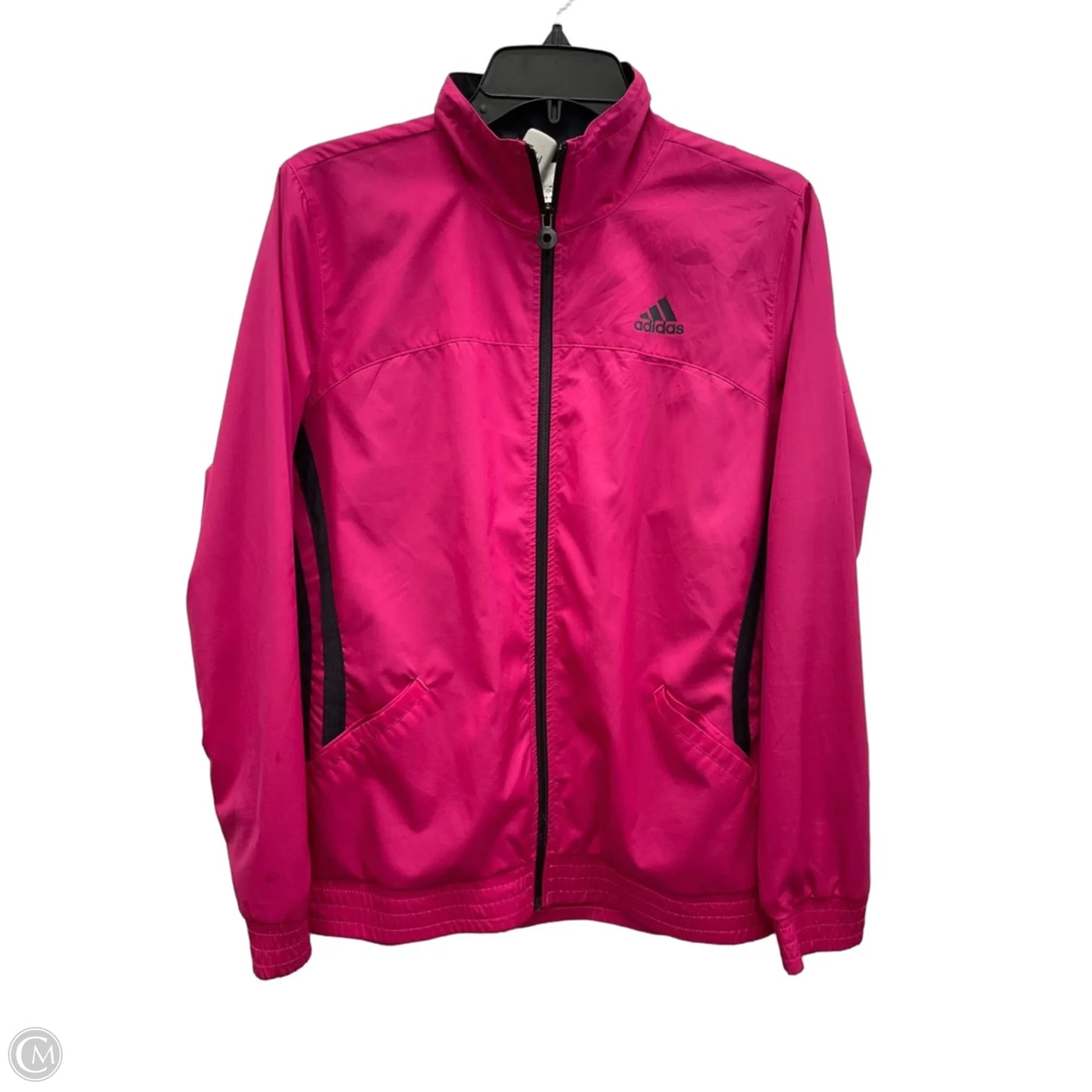 Athletic Jacket By Adidas In Pink, Size: M