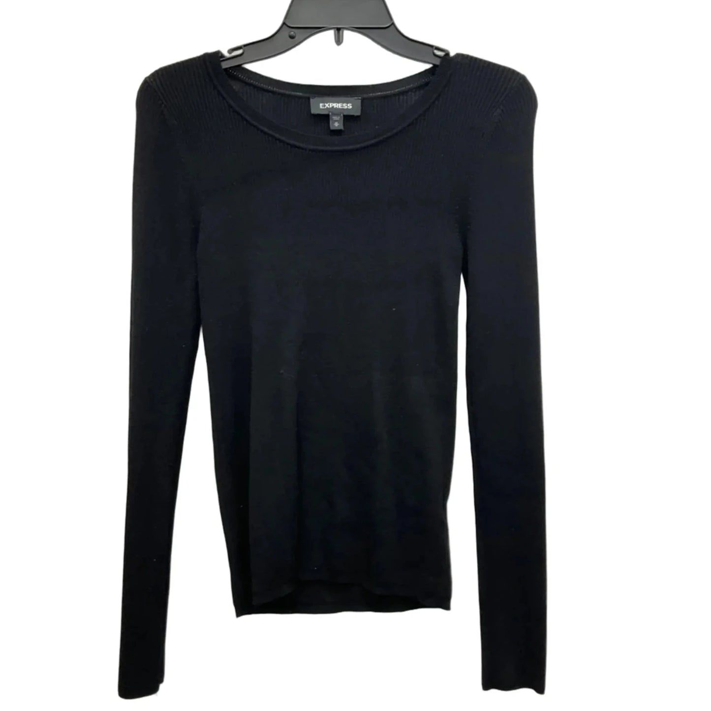 Top Long Sleeve By Express In Black, Size: M