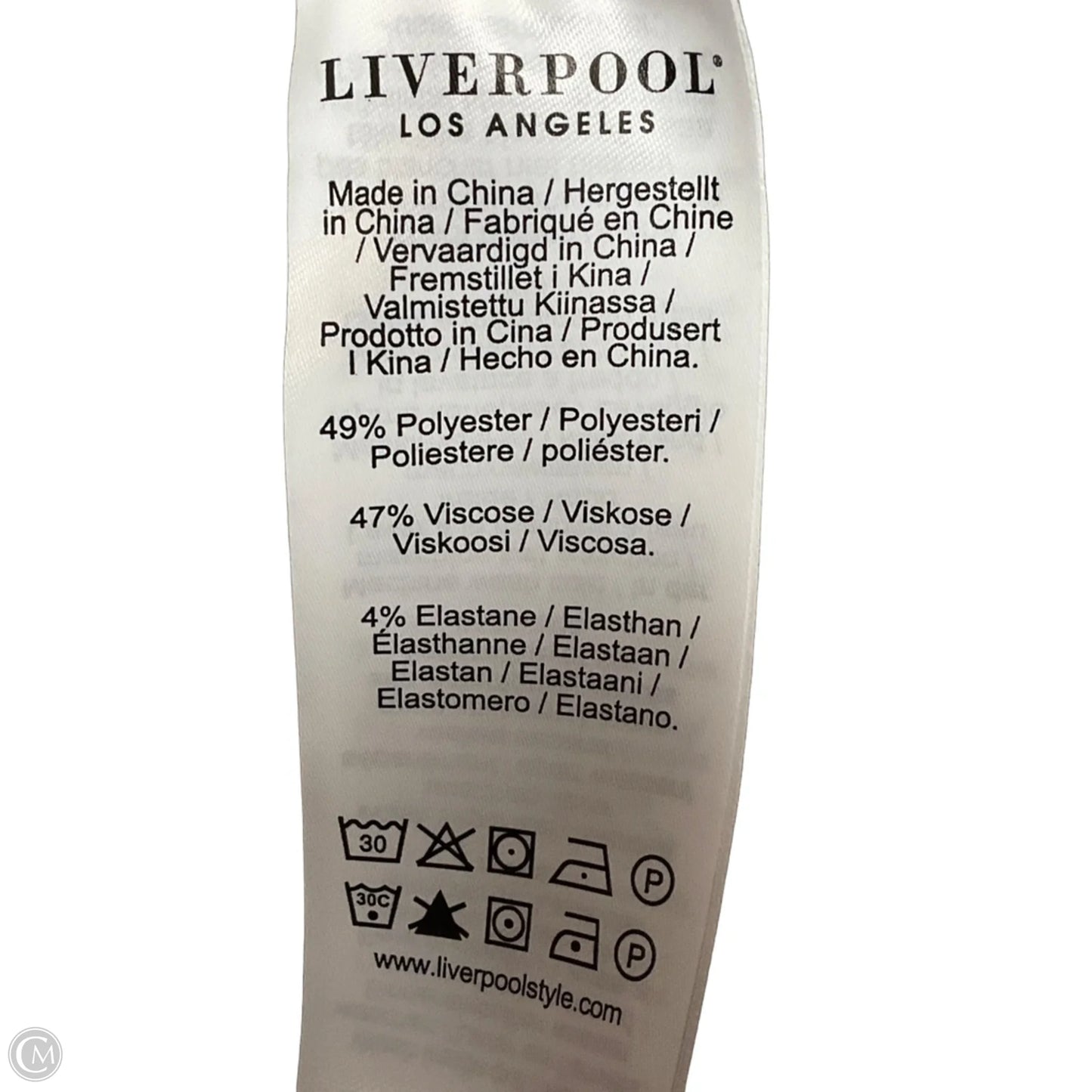 Pants Cropped By Liverpool In Beige, Size: Sp
