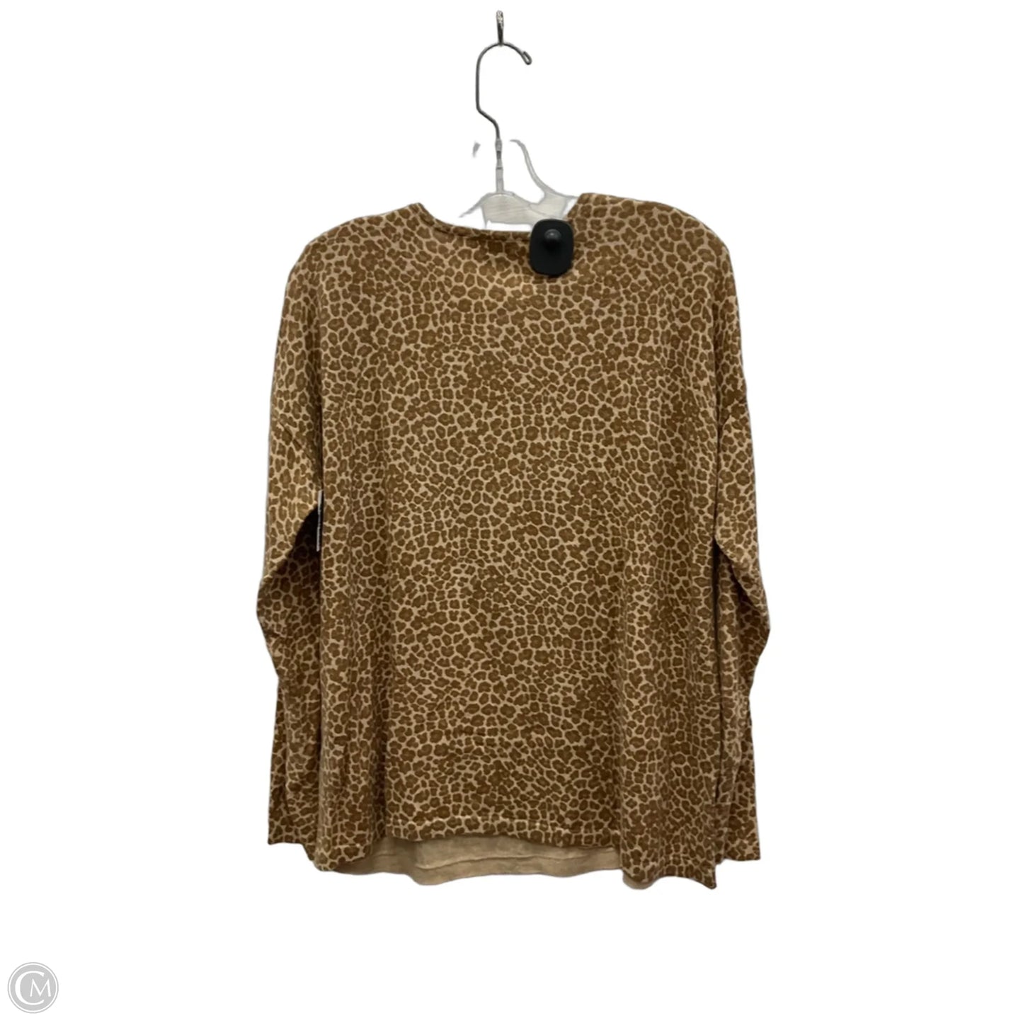 Top Long Sleeve By J. Jill In Animal Print, Size: M