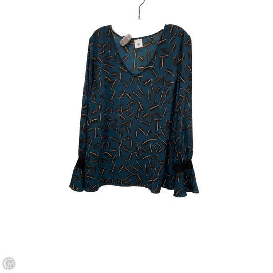 Top Long Sleeve By Cabi In Green, Size: L