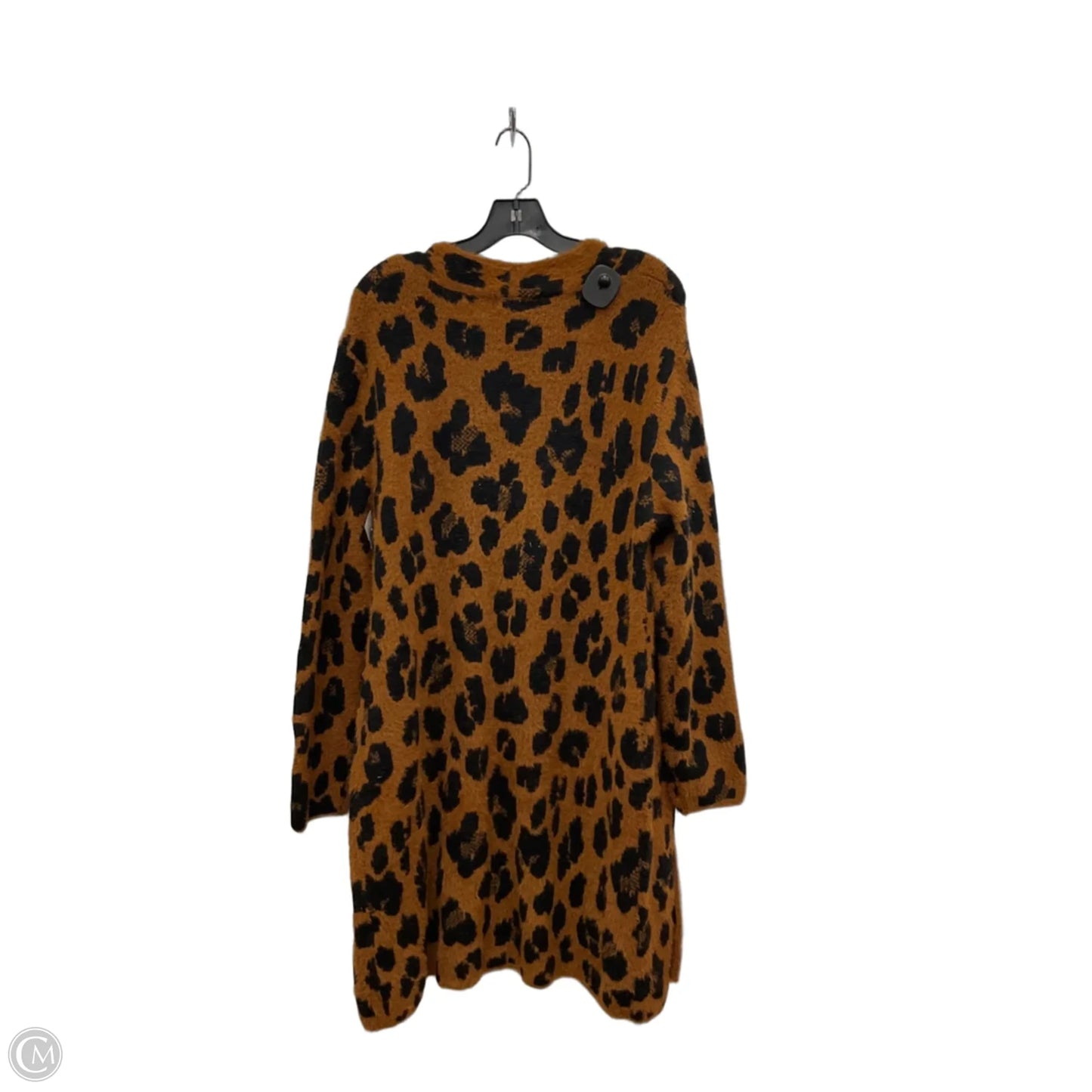 Cardigan By Nine West In Animal Print, Size: Xl