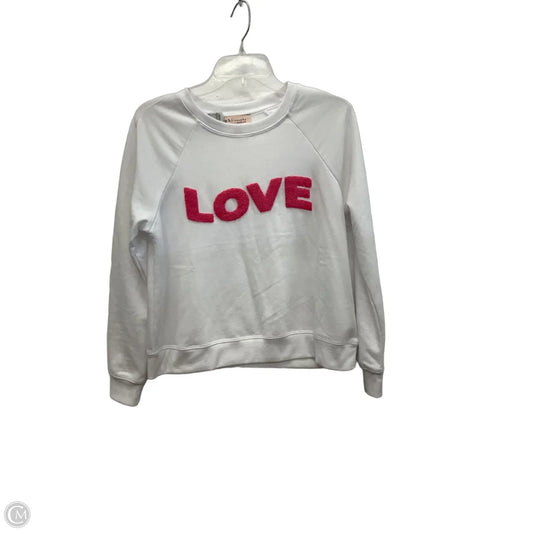 Top Long Sleeve By Philosophy In White, Size: S