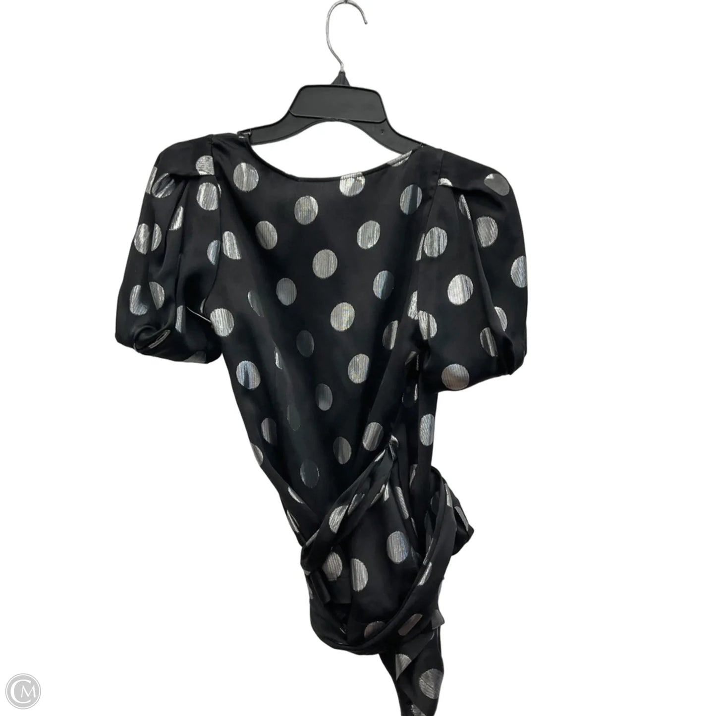 Top Short Sleeve Designer By Diane Von Furstenberg In Polkadot Pattern, Size: Xs