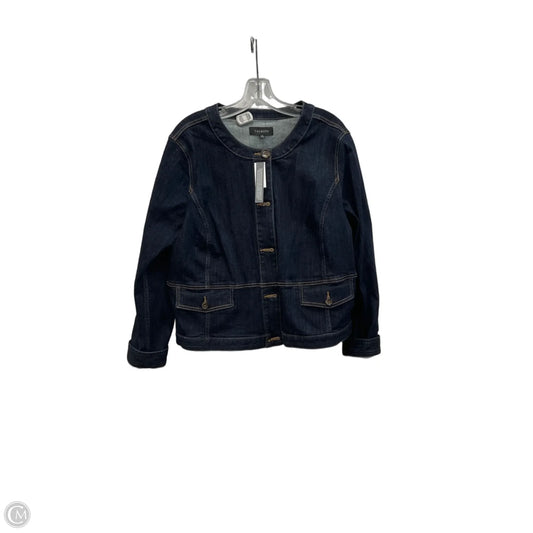 Jacket Denim By Talbots In Blue Denim, Size: Xl