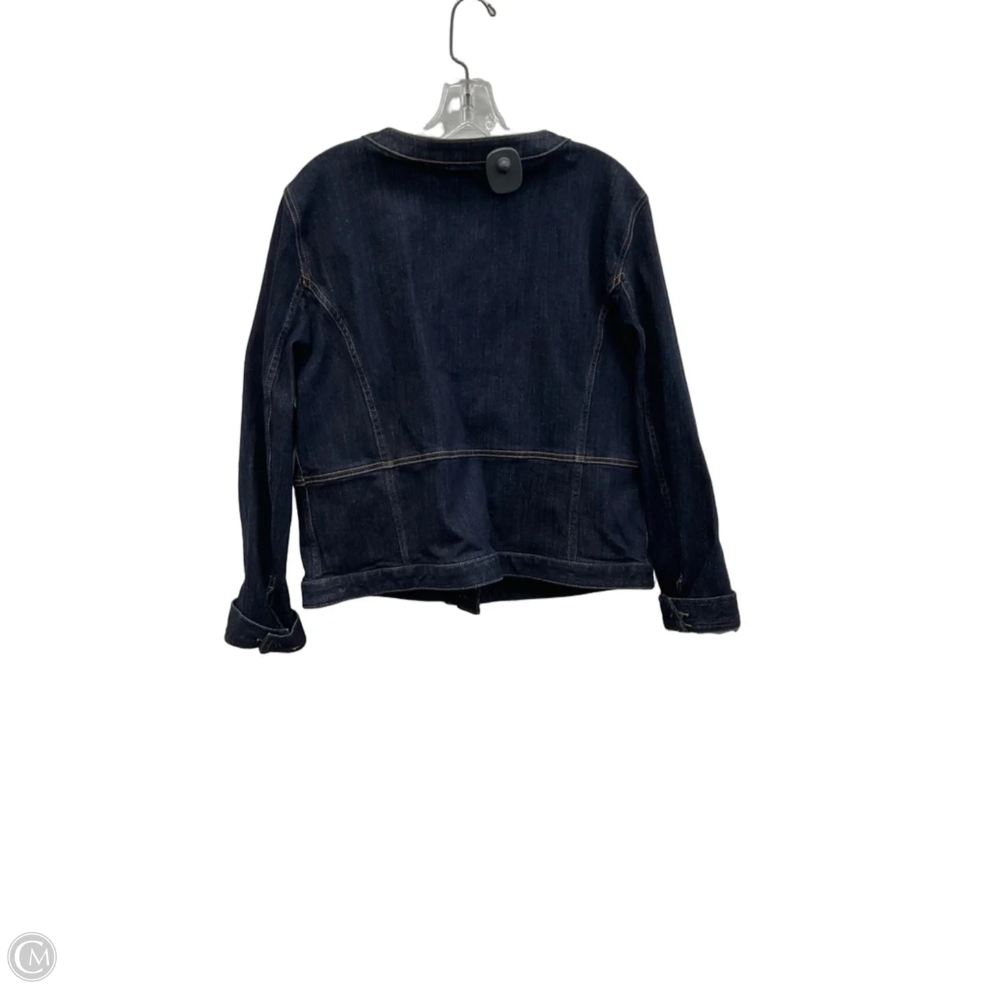Jacket Denim By Talbots In Blue Denim, Size: Xl