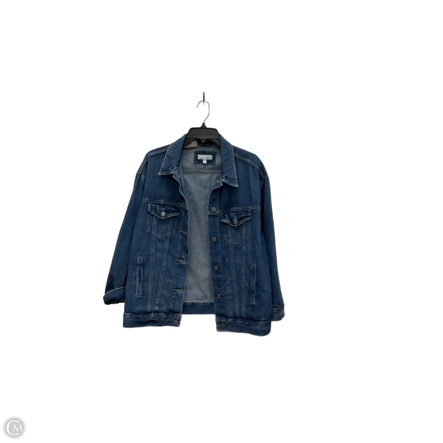 Jacket Denim By Loft In Blue Denim, Size: M