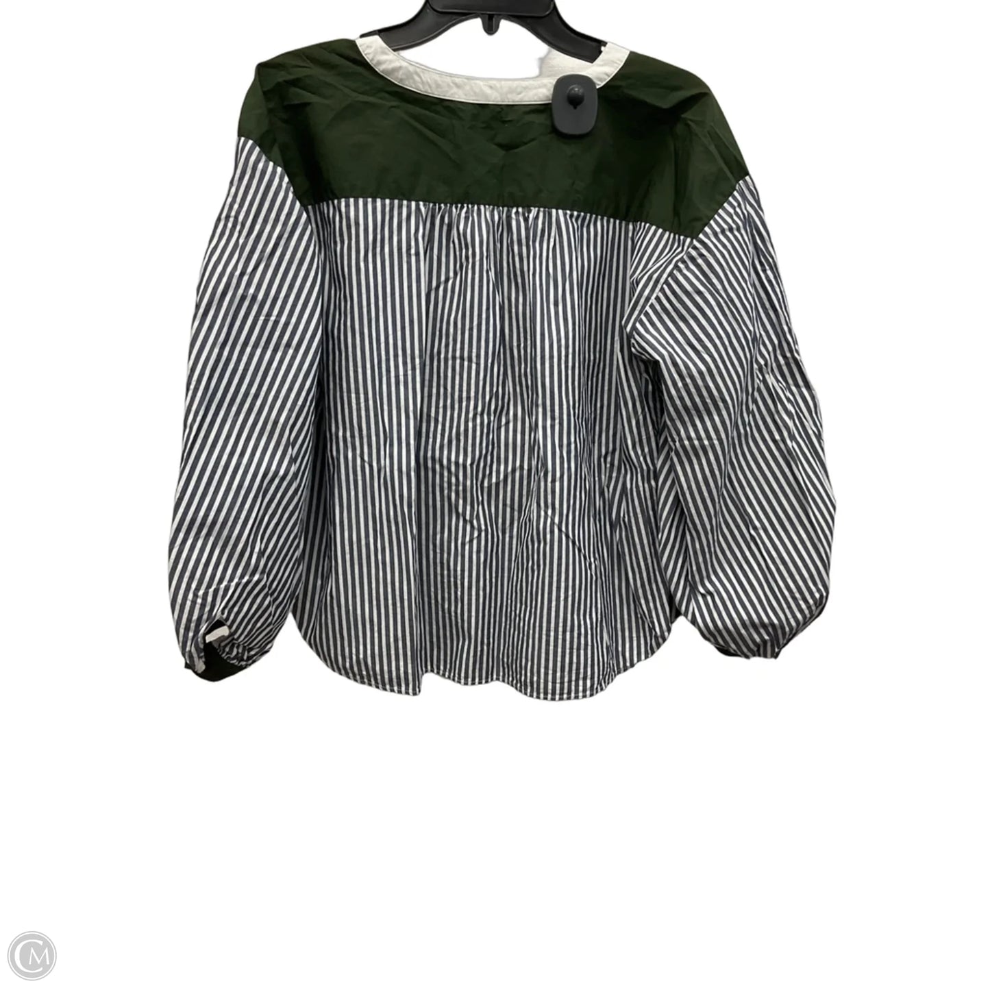 Top Long Sleeve By Loft In Striped Pattern, Size: M