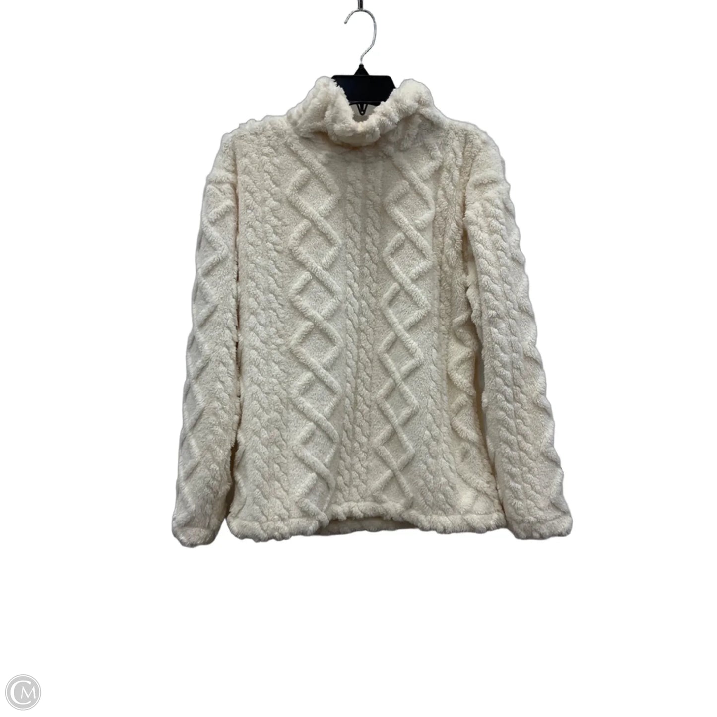 Top Long Sleeve By Eddie Bauer In Cream, Size: S