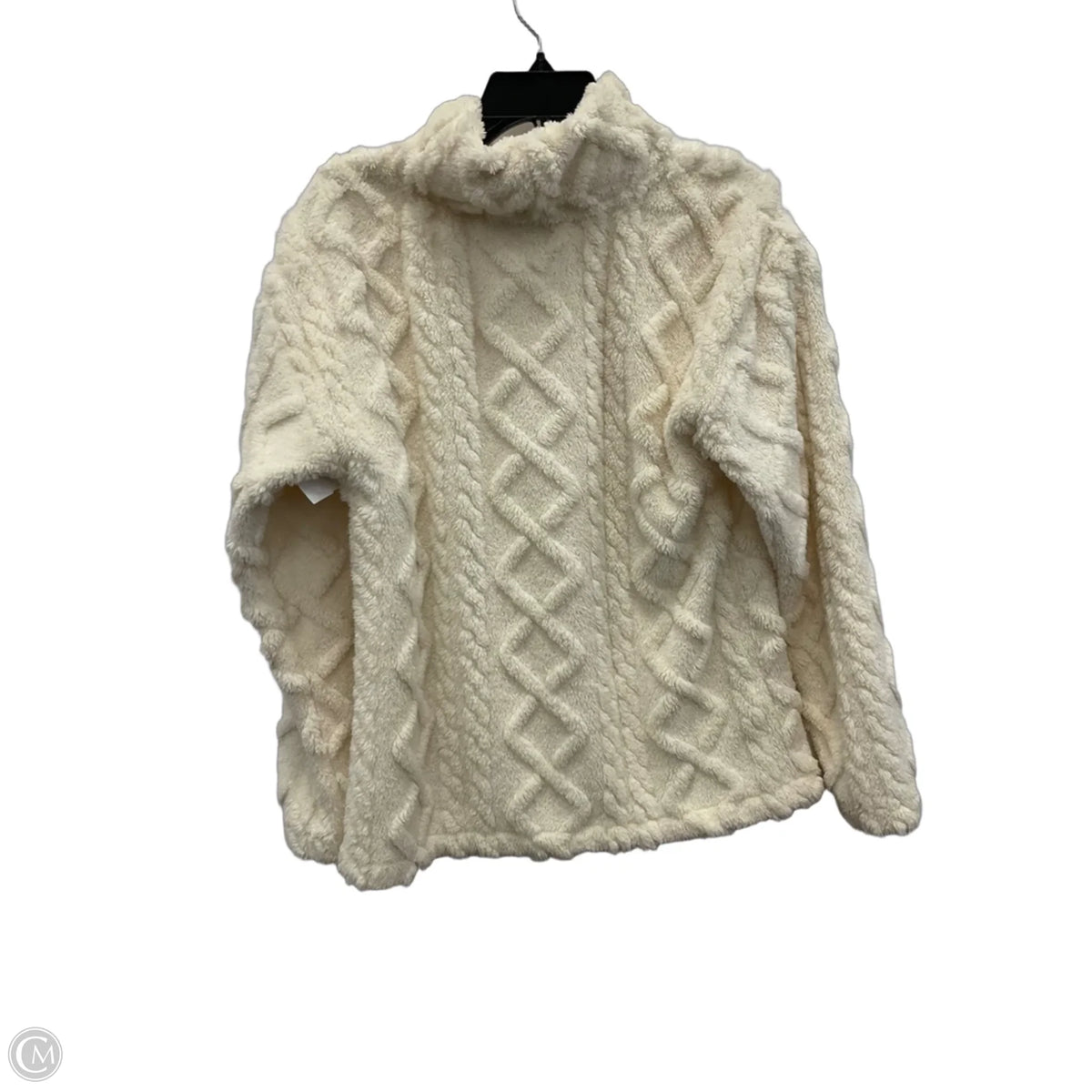 Top Long Sleeve By Eddie Bauer In Cream, Size: S