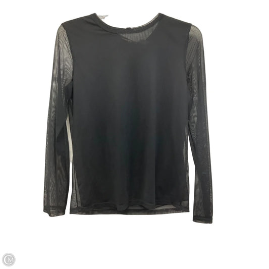 Top Long Sleeve By Ava James In Black, Size: S