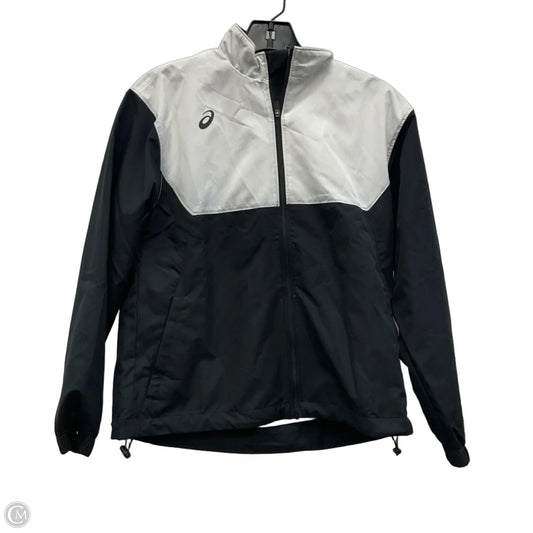 Athletic Jacket By Asics In Black, Size: M