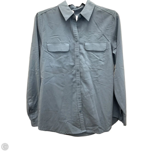Blouse Long Sleeve By Chicos In Blue, Size: S