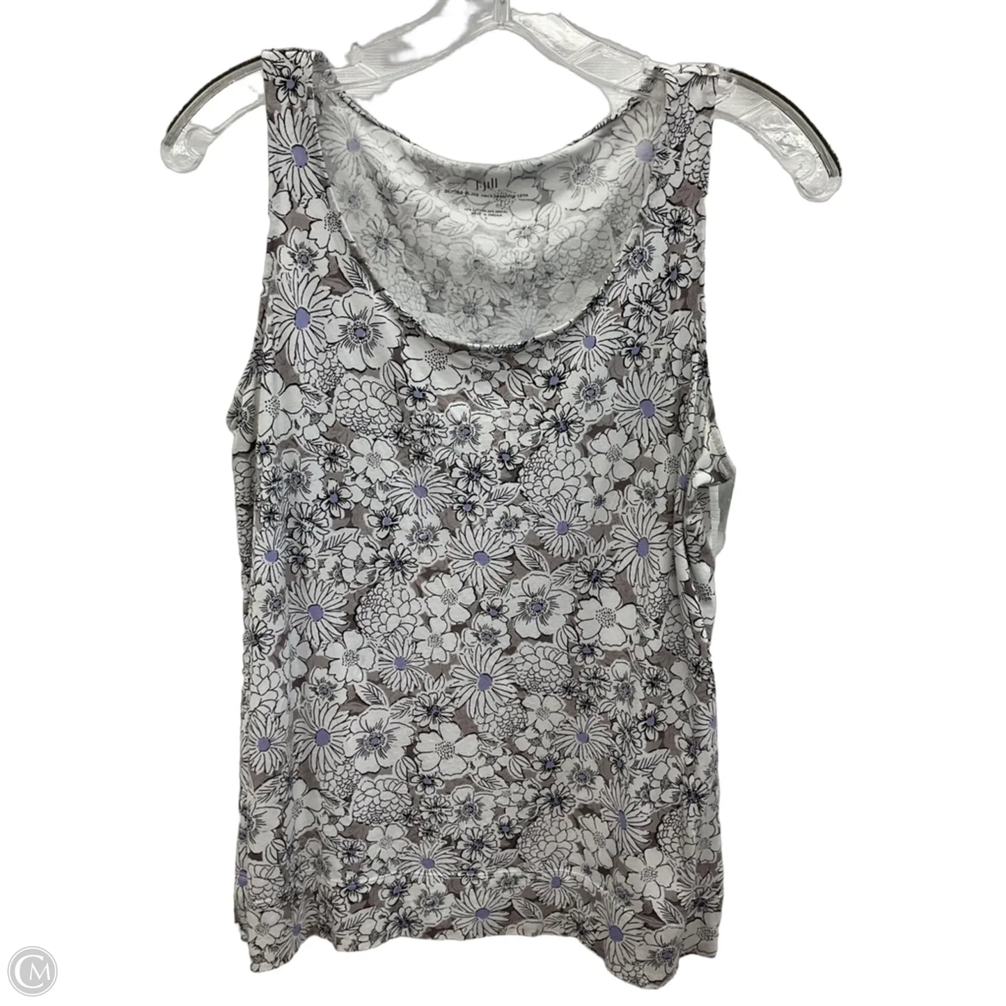 Top Sleeveless By J. Jill In Floral Print, Size: S
