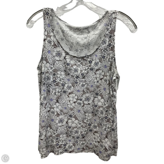 Top Sleeveless By J. Jill In Floral Print, Size: S