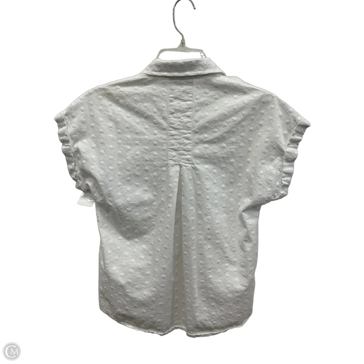 Top Short Sleeve By Cloth & Stone In White, Size: Xxs