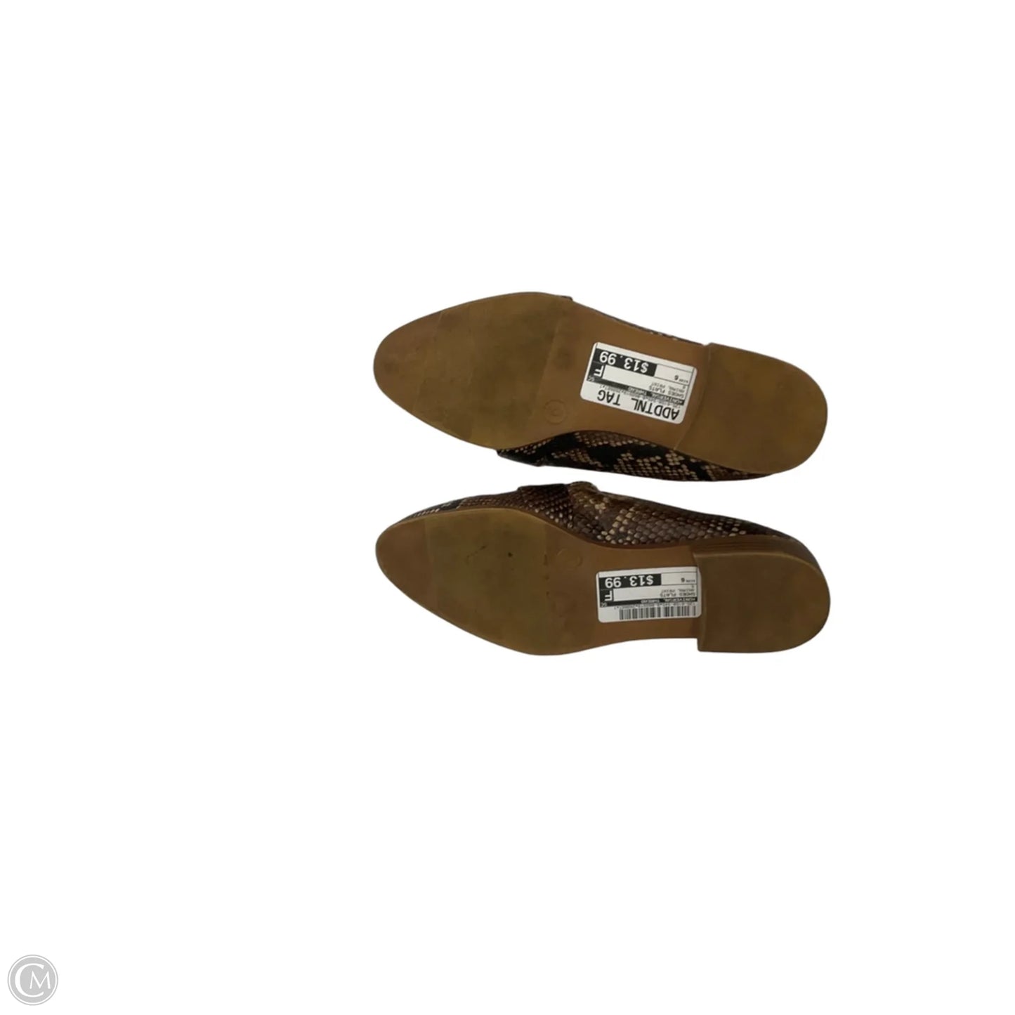 Shoes Flats By Universal Thread In Animal Print, Size: 6