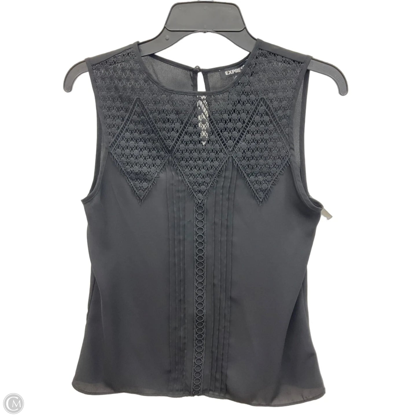 Top Sleeveless By Express In Black, Size: Xs