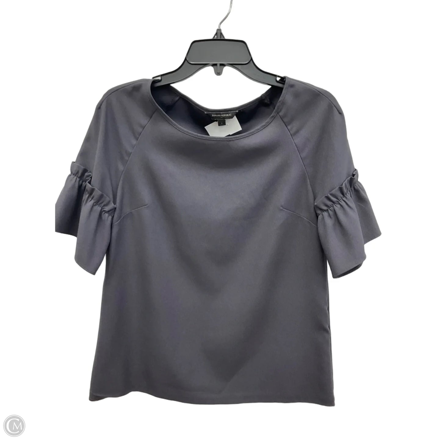 Top Short Sleeve By Banana Republic In Grey, Size: S