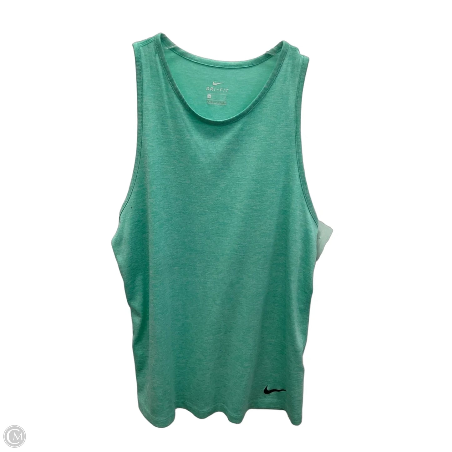 Athletic Tank Top By Nike In Teal, Size: S