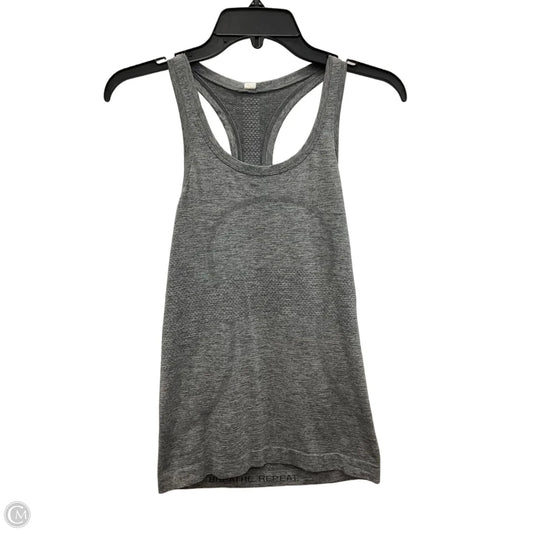 Athletic Tank Top By Lululemon In Grey, Size: 4