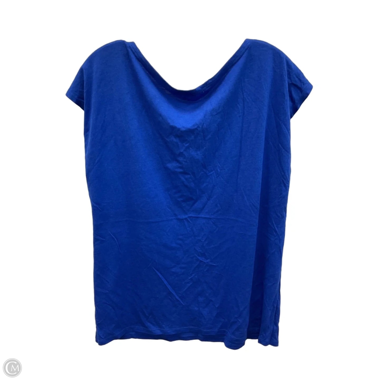 Top Short Sleeve By Talbots In Blue, Size: Xl
