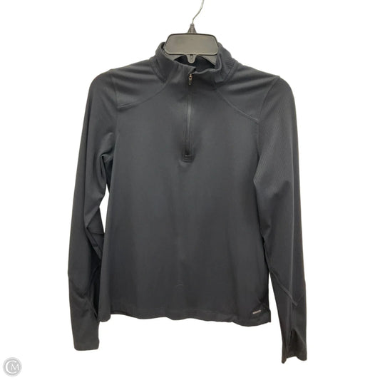 Athletic Top Long Sleeve Collar By Mondetta In Black, Size: S