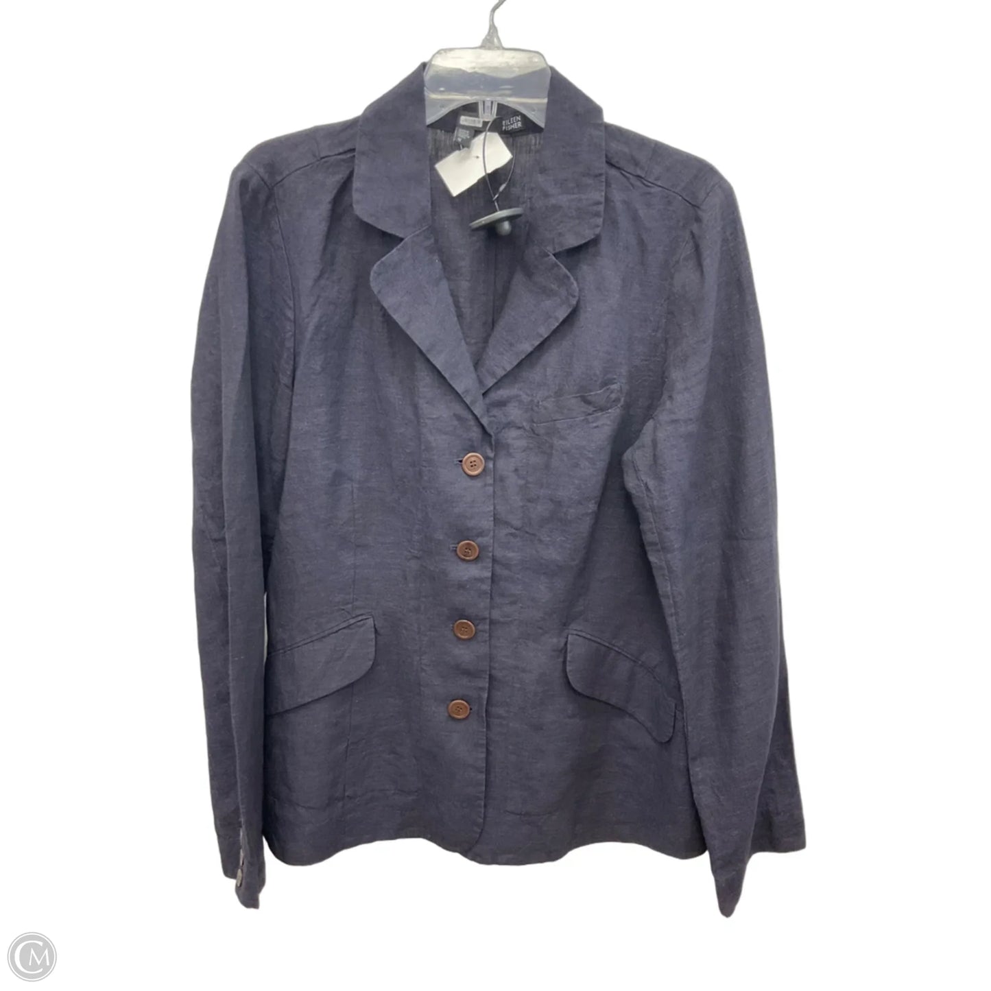 Blazer By Eileen Fisher In Navy, Size: 12
