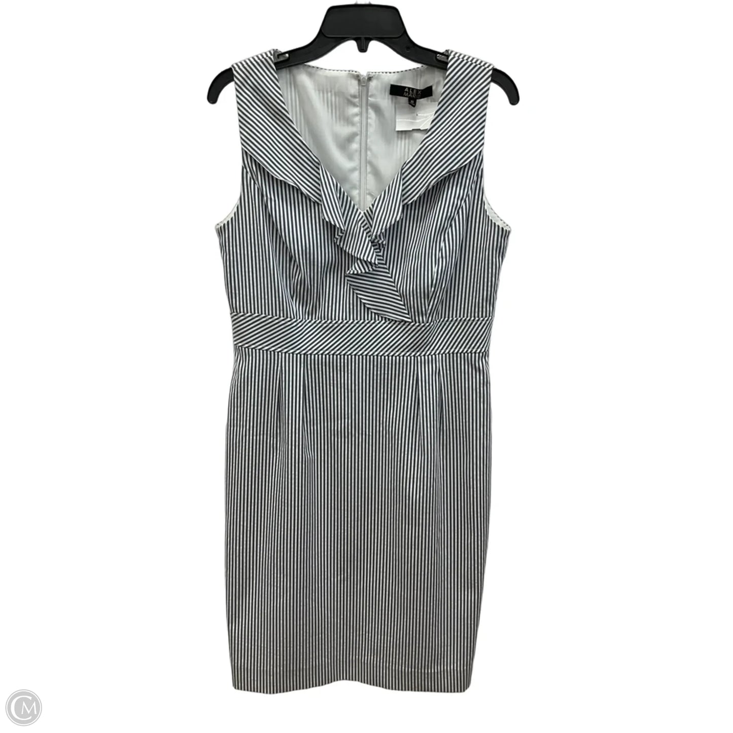 Dress Casual Short By Alex Marie In Striped Pattern, Size: 10