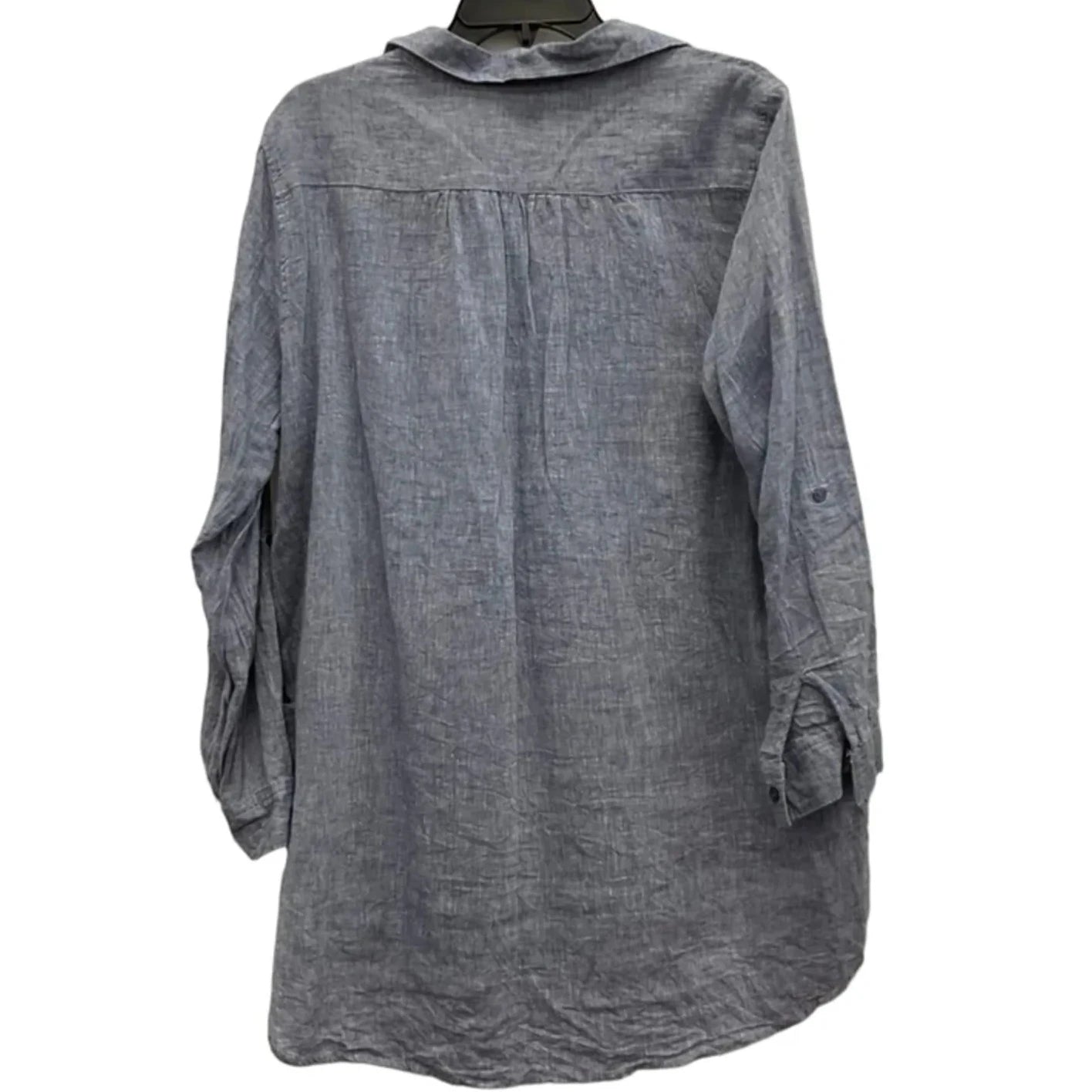 Blouse Long Sleeve By For Cynthia In Blue, Size: 1x