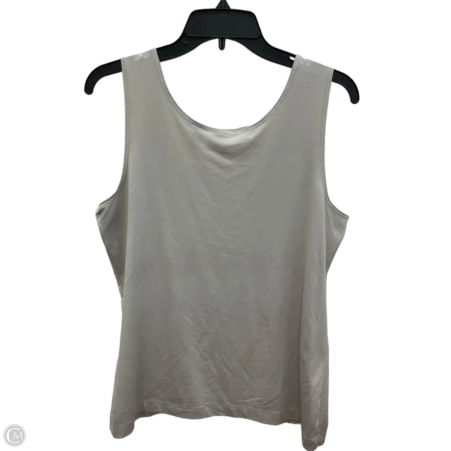 Top Sleeveless Basic By Chicos In White, Size: L
