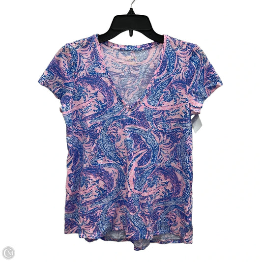 Top Short Sleeve By Lilly Pulitzer In Multi-colored, Size: S